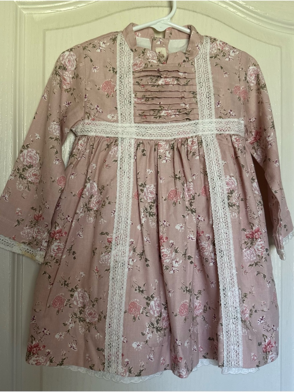 Neck & Neck Pink Floral Lace Dress 2–3Y